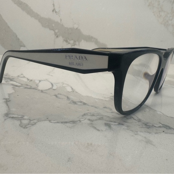 Prada Black Eyeglass Frames - Picture 4 of 7